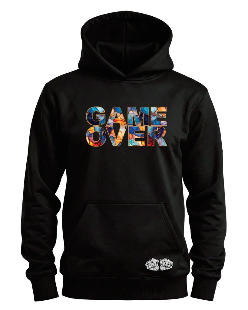 Game Over Stained Glass Hoodie | Elegant Graphic HoodieGame Over Merch