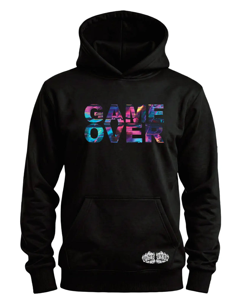 Game Over System Glitch Hoodie | Trippy Graphic HoodieGame Over Merch