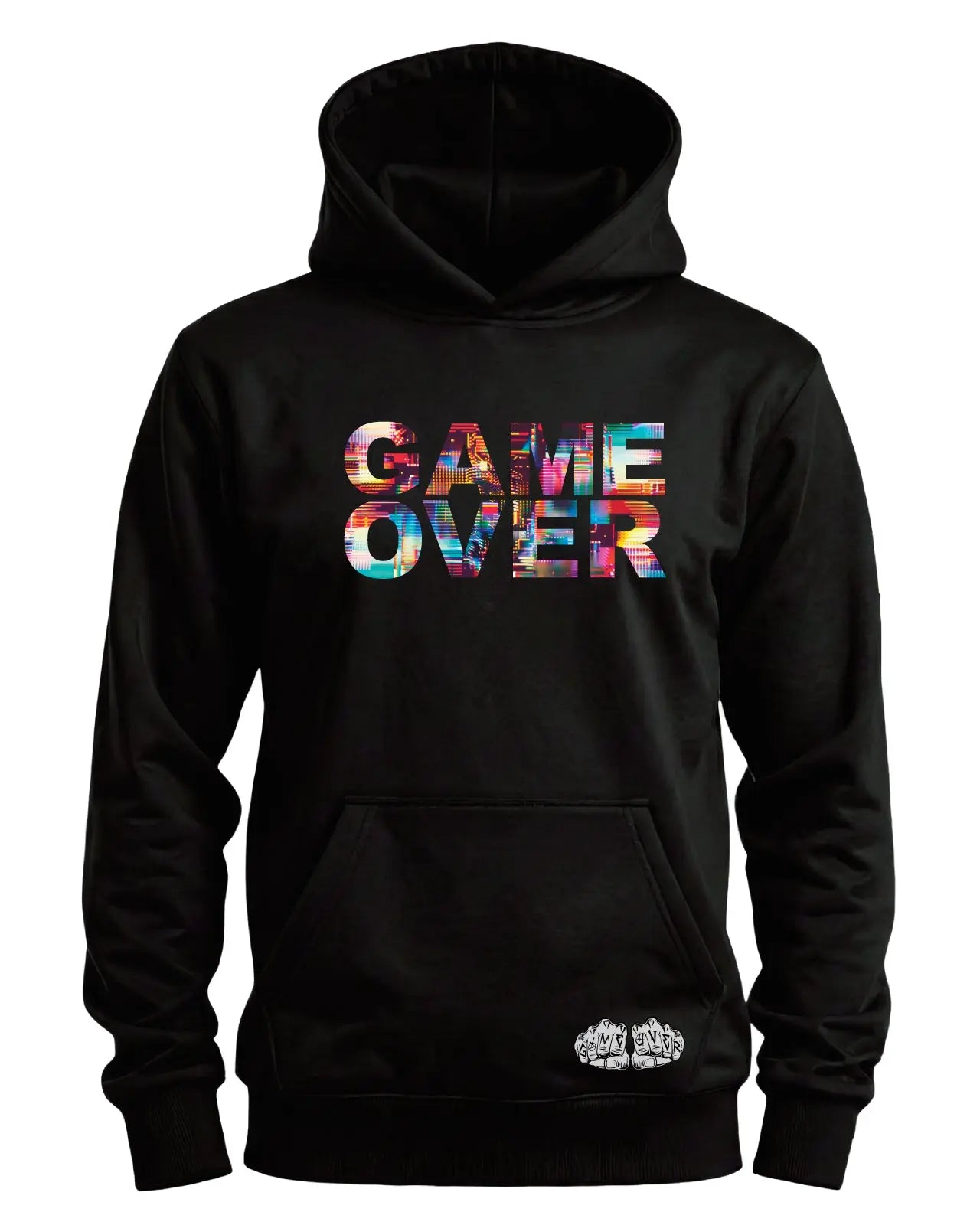 Game Over Tokyo Glitch Hoodie | Trippy Graphic HoodieGame Over Merch