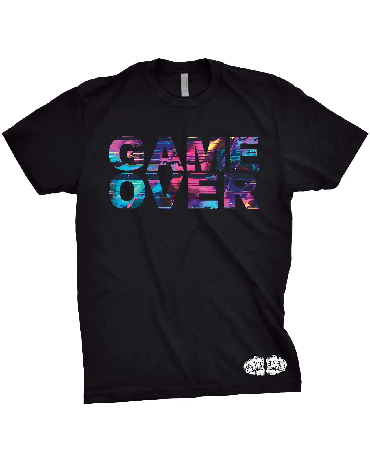 Game Over System Glitch T-Shirt | Trippy Graphic TeeGame Over Merch