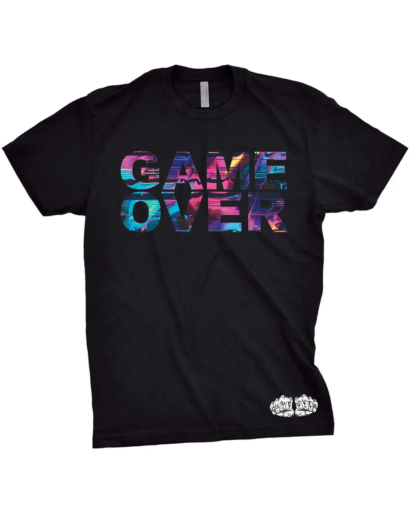 Game Over System Glitch T-Shirt | Trippy Graphic TeeGame Over Merch
