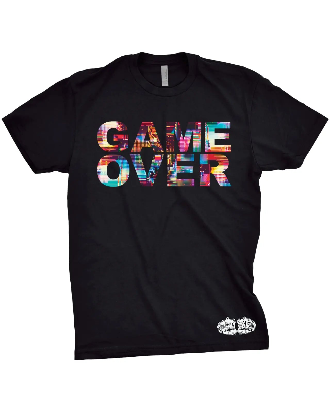 Game Over Tokyo Glitch T-Shirt | Trippy Graphic TeeGame Over Merch