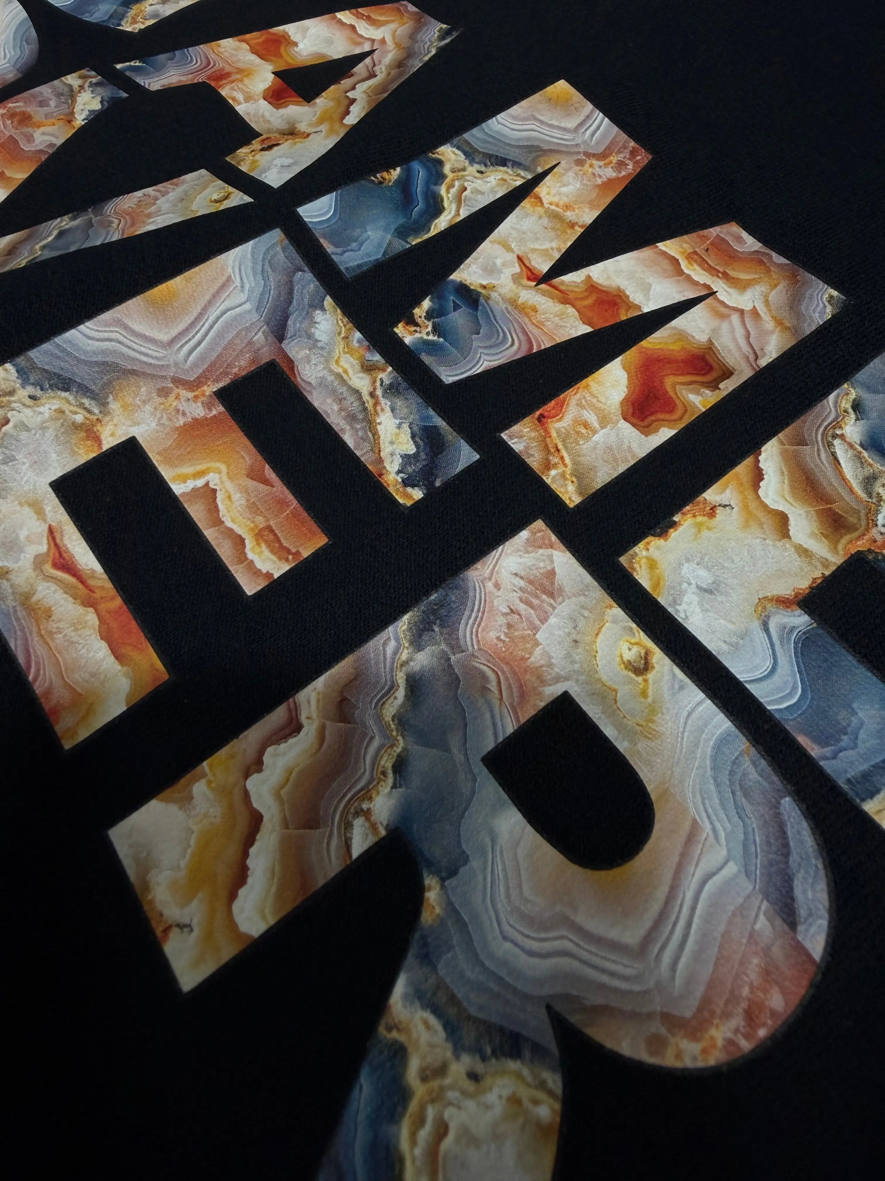 Game Over Agate Geode Zip-Up Hoodie Game Over Merch