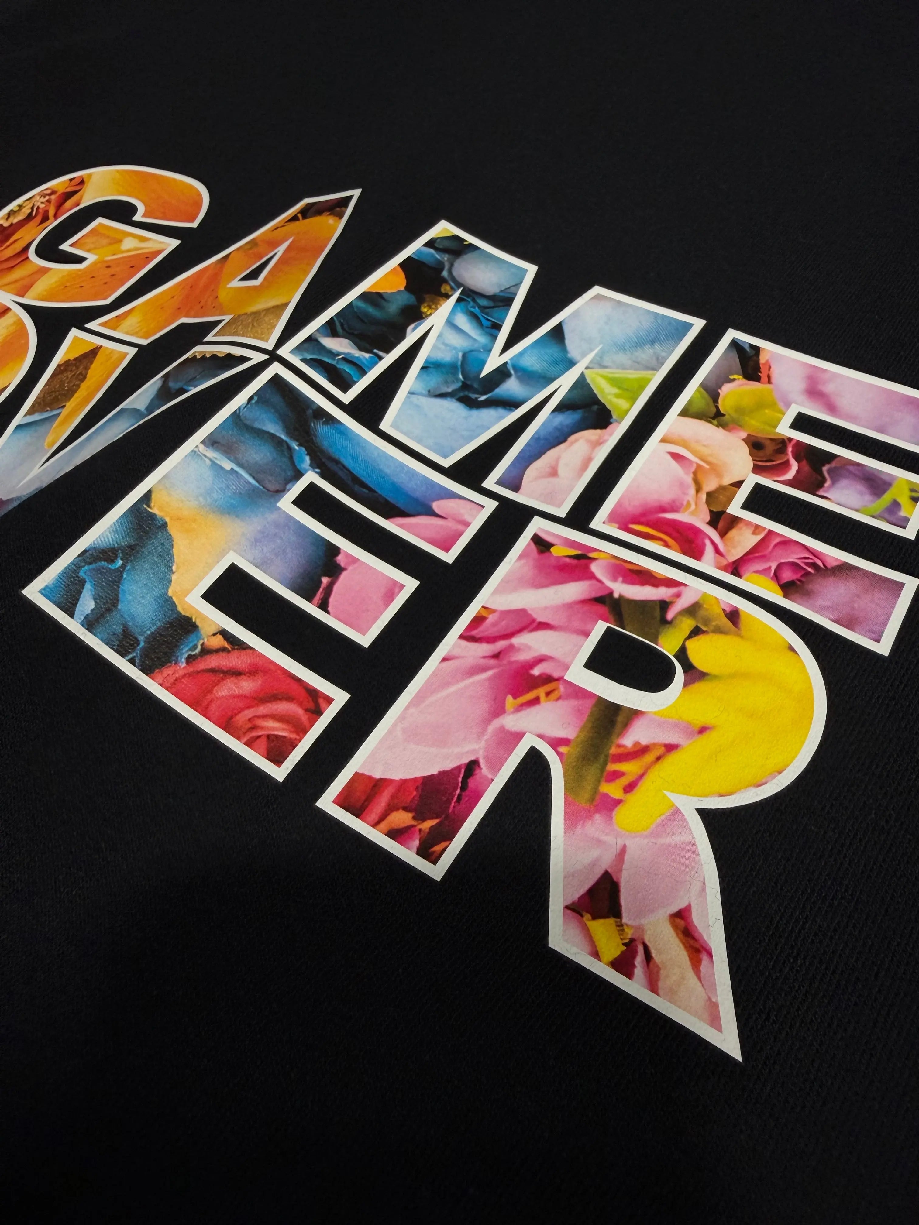 Game Over Floral Zip-Up Hoodie Game Over Merch