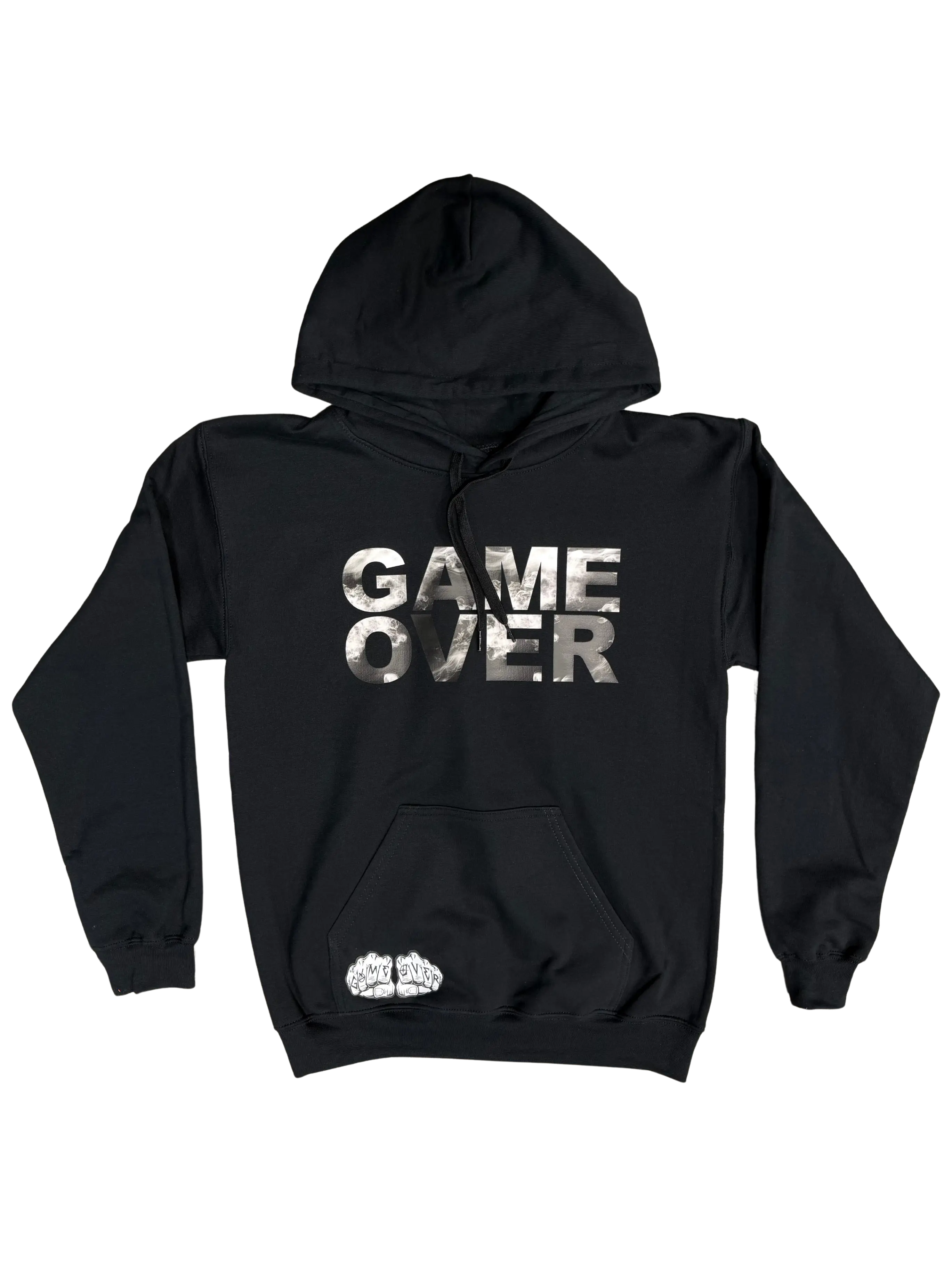 Game Over Black Smoke Pullover HoodieGame Over Merch