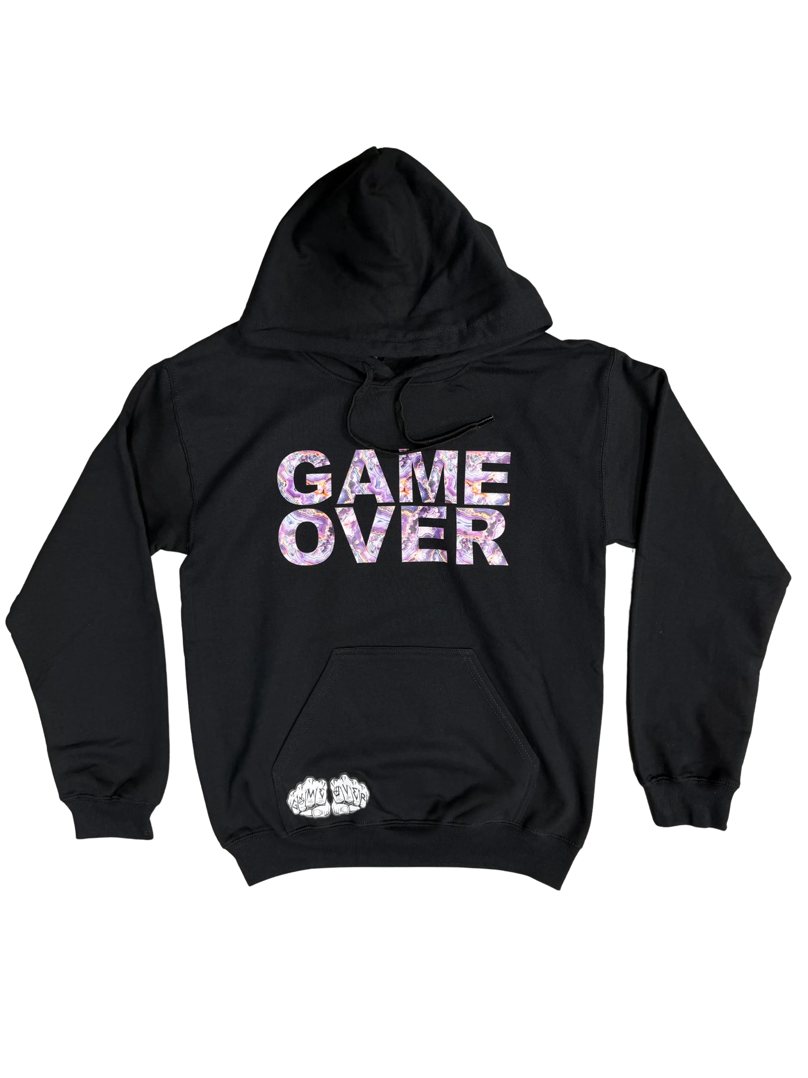 Game Over Crystal Geode Pullover HoodieGame Over Merch