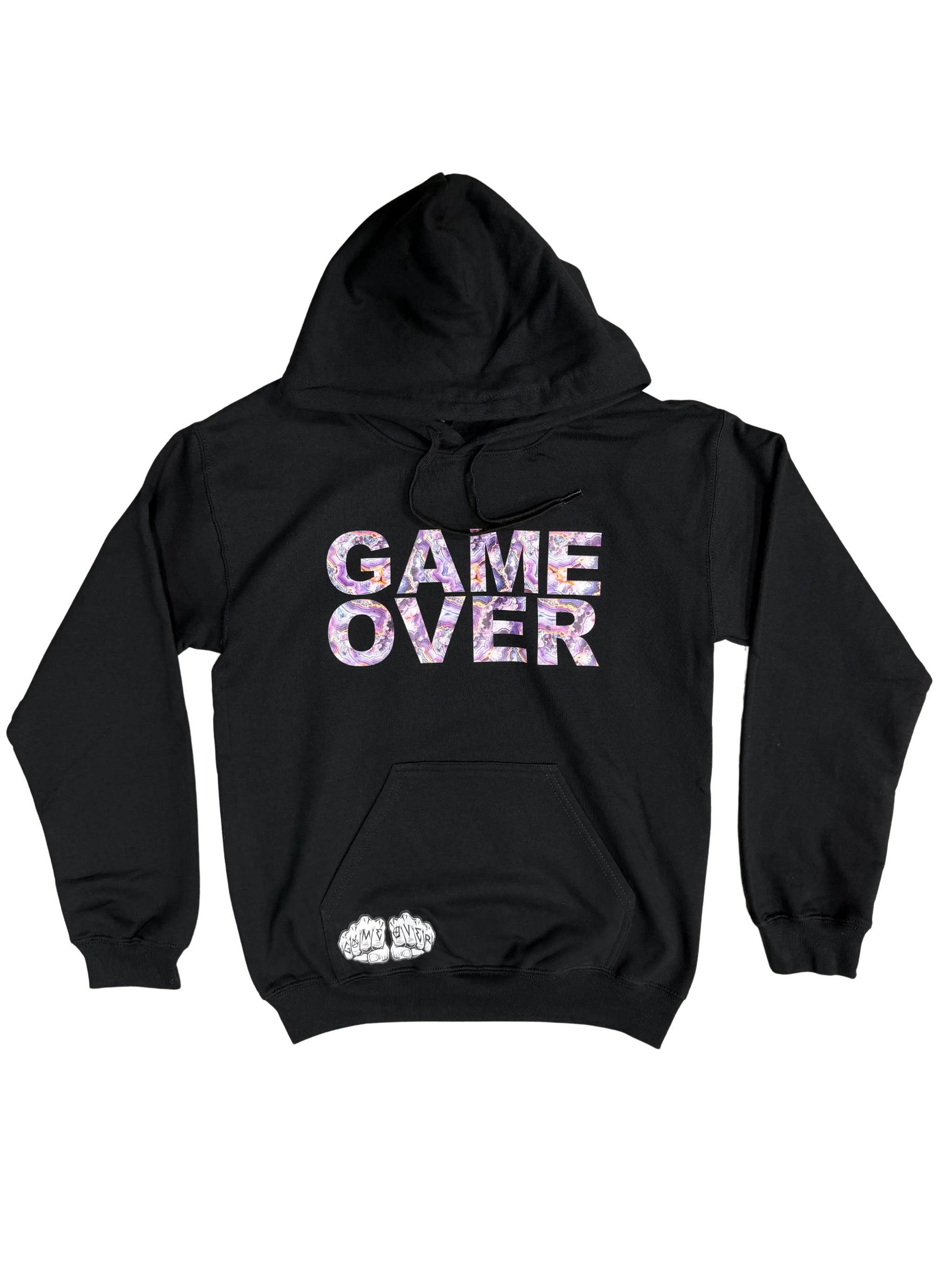 Game Over Crystal Geode Pullover HoodieGame Over Merch