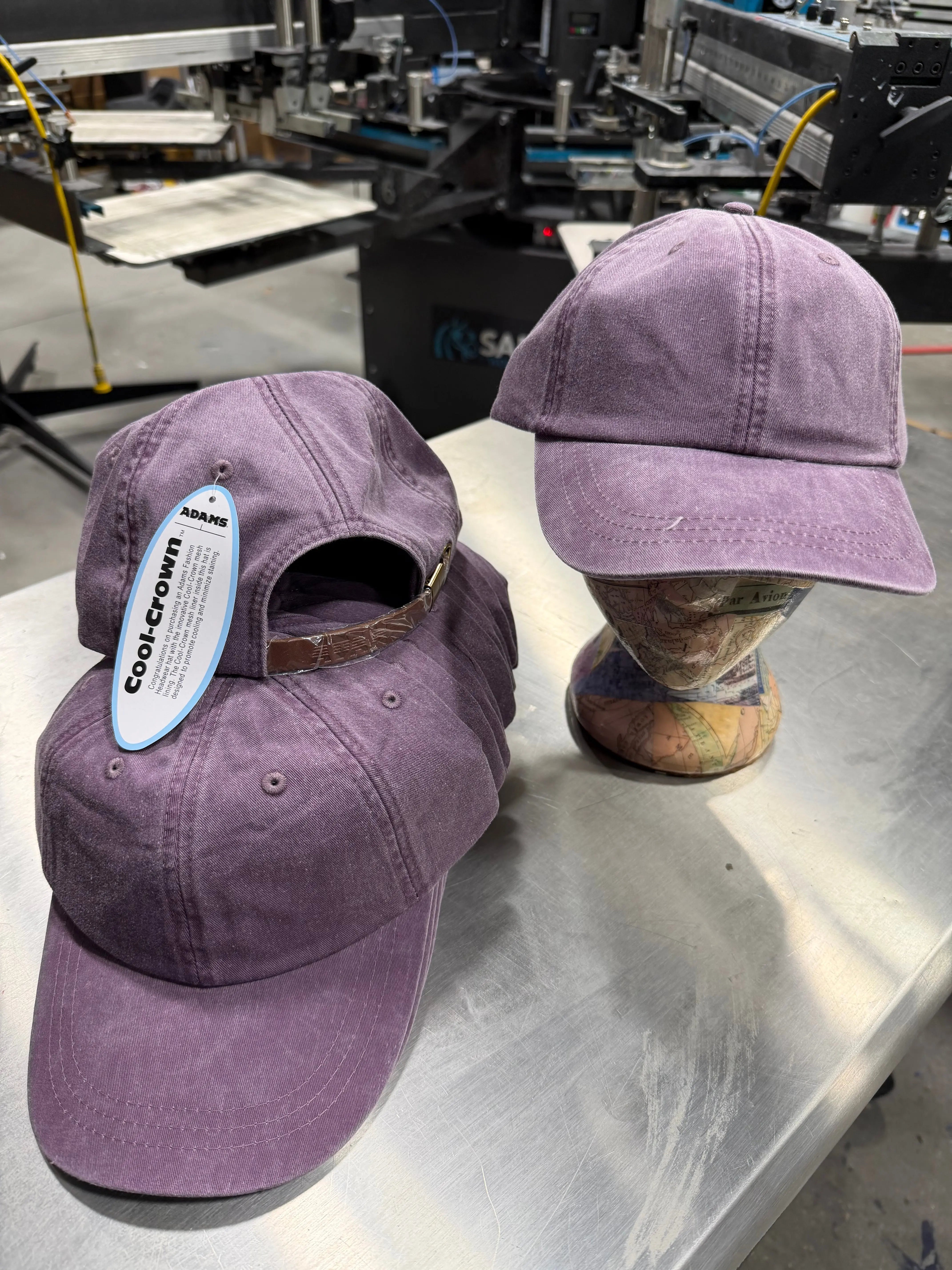 12 Adams Headwear Pigment-Dyed Dad Hat - Wild Plum