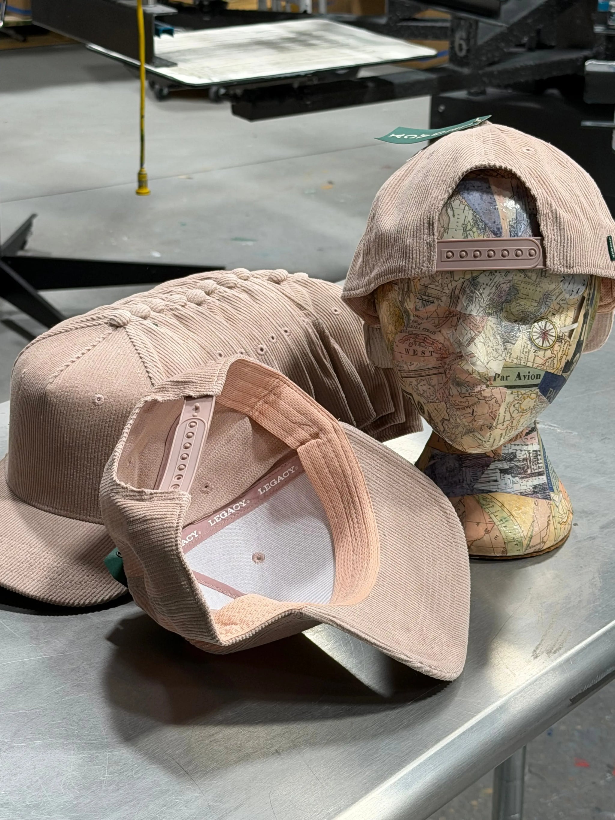 12 Legacy Corduroy Adjustable Caps - Dusty Rose