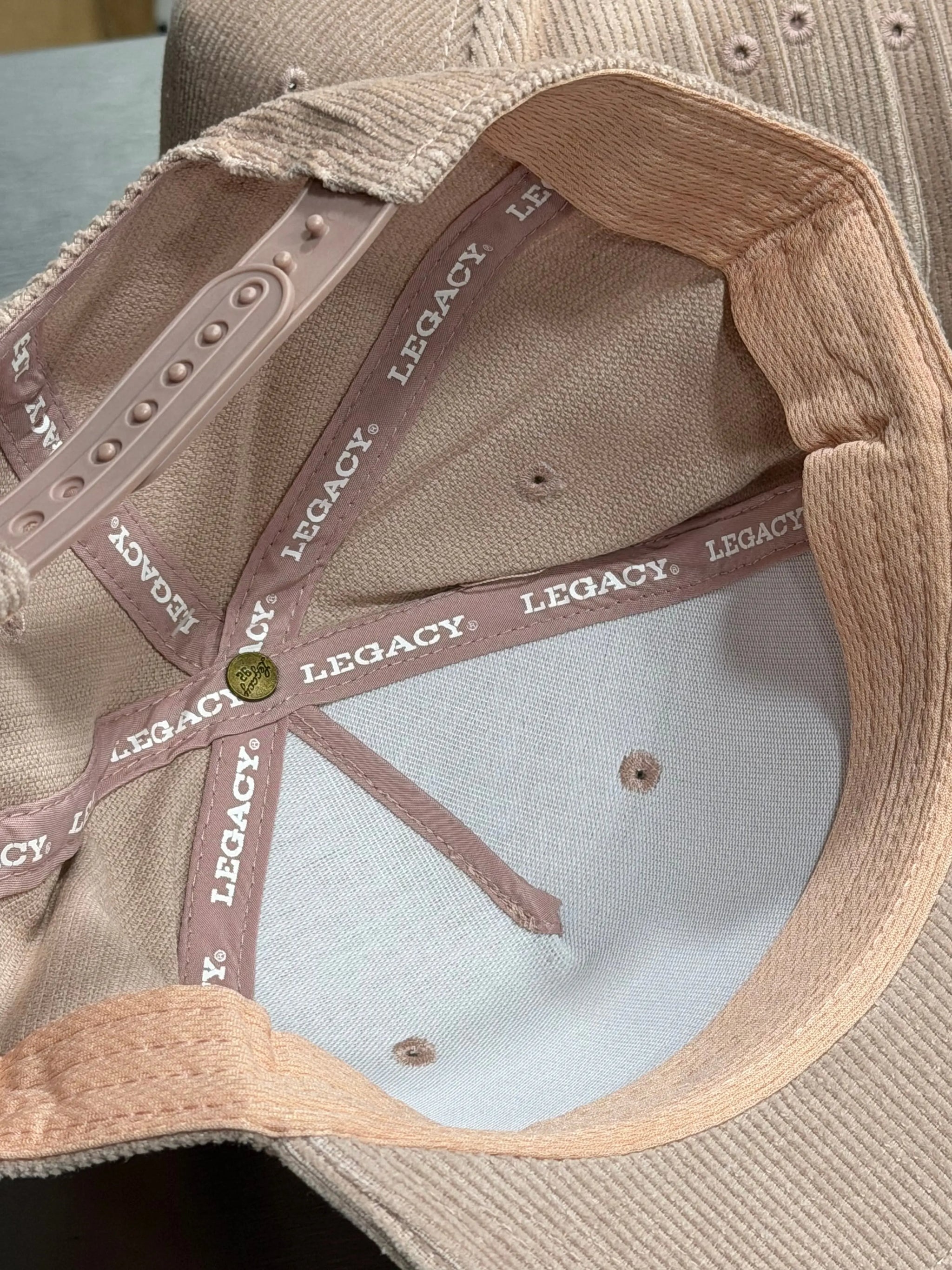 12 Legacy Corduroy Adjustable Caps - Dusty Rose