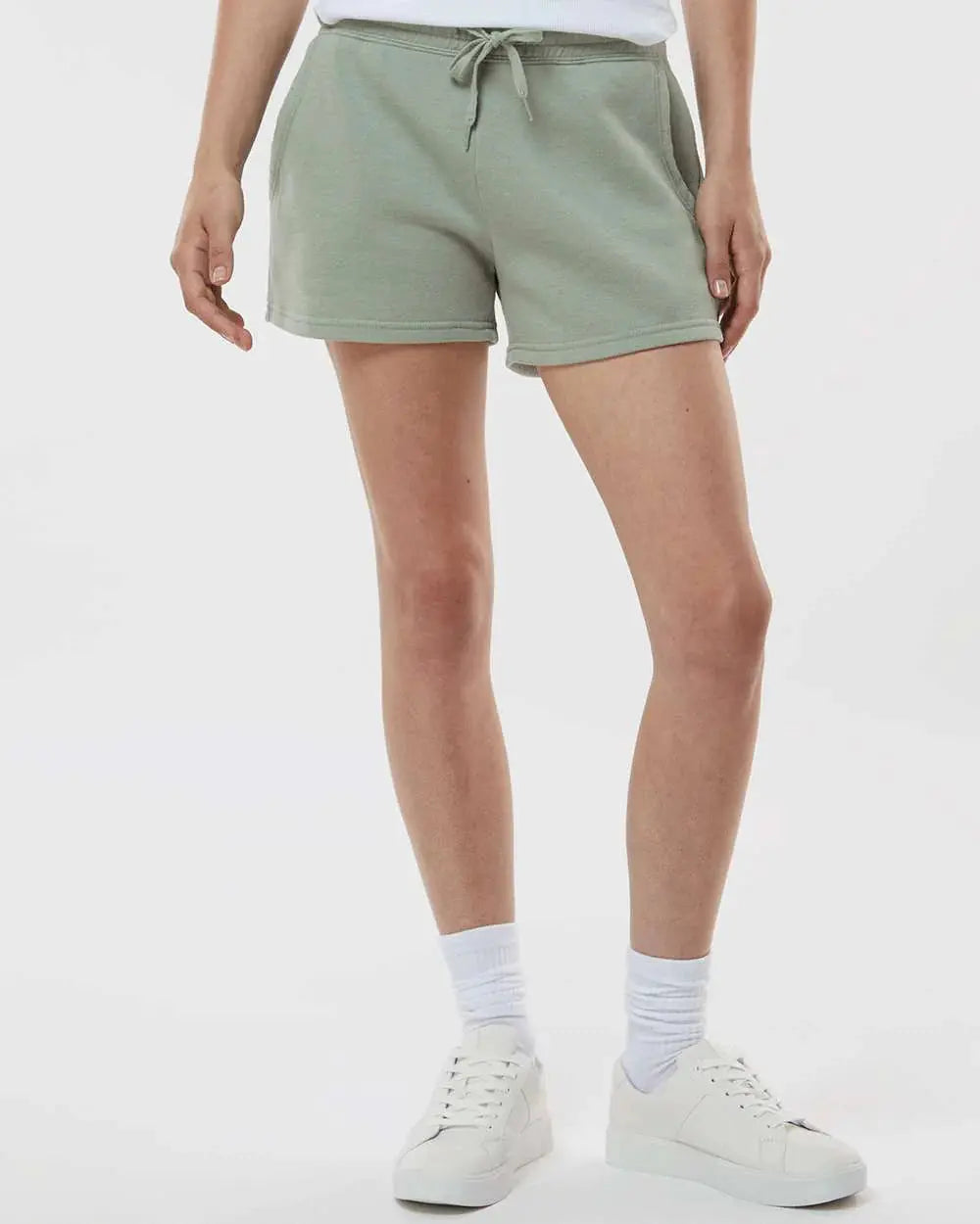 12 Independent Women's Lightweight Jogger Shorts - Sage