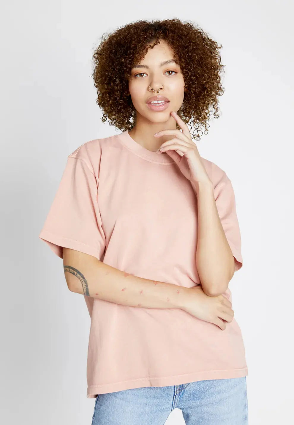 28 Lane Seven Streetwear Heavyweight T-Shirts - Pigment Salmon