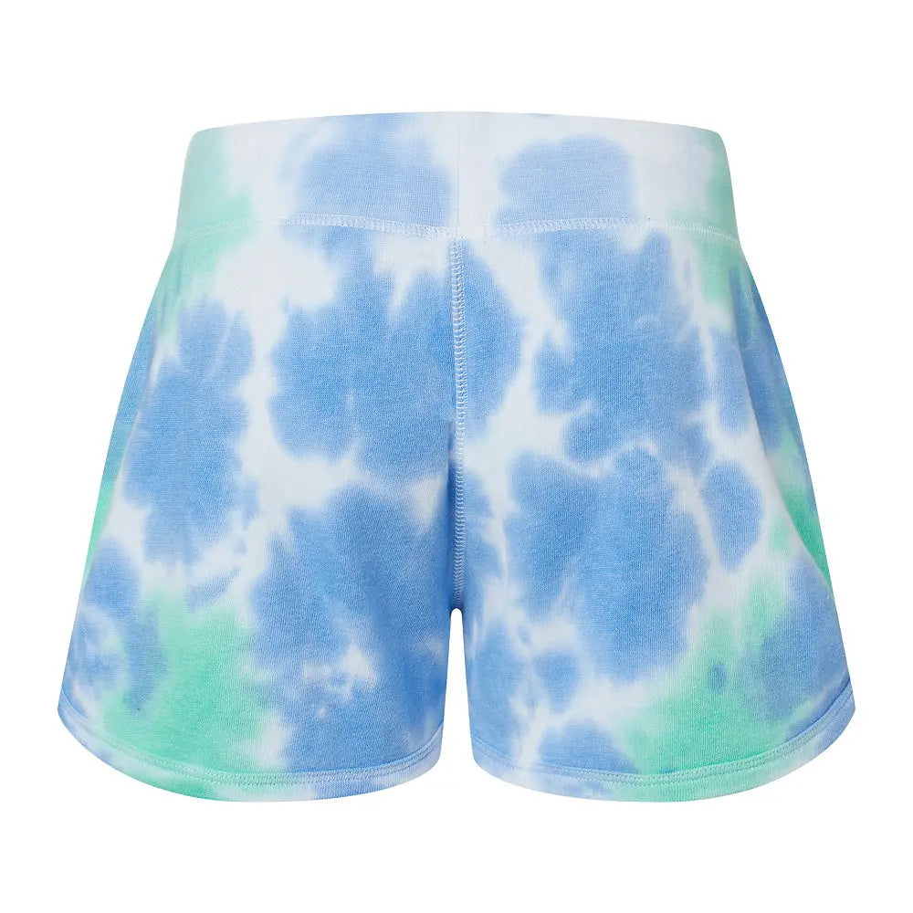 10 J.America Ladies Triblend Fleece Shorts - Lagoon