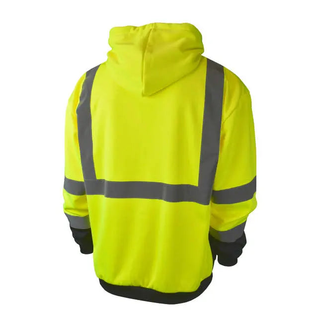 Radians SJ01B-3 Class 3 Color Blocked Hooded Sweatshirt