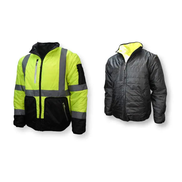 Radians SJ510 Quilted Reversible Jacket with Zip-Off Sleeves