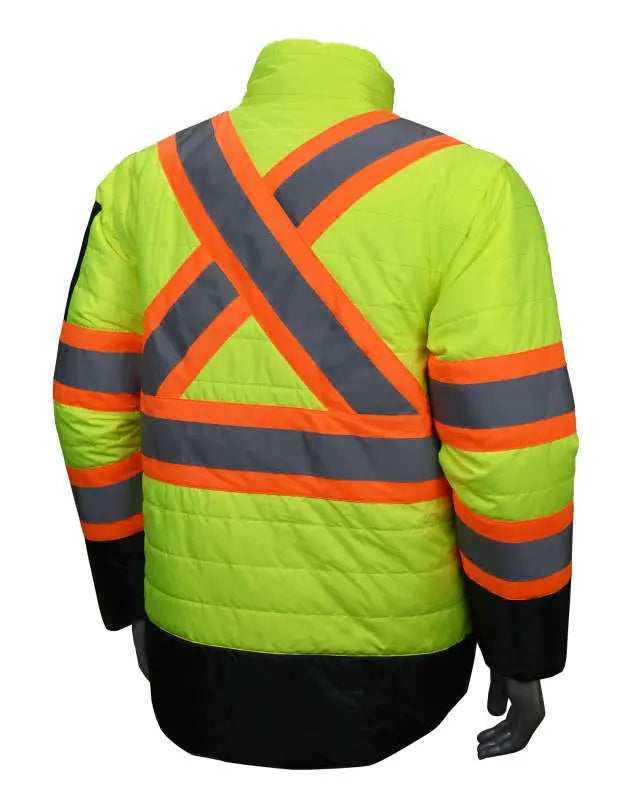 Radians SJ510X-3 Quilted Reversible Jacket with Zip-Off Sleeves X-Back