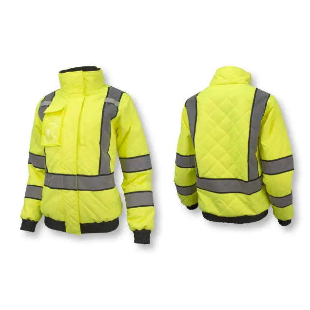 Radians SJ930-3 Women's Class 3 Quilted Bomber Jacket