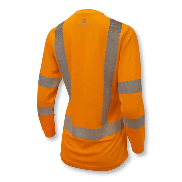 Radians ST21W Class 3 High Visibility Women's Long Sleeve Safety T-Shirt with Max-Dri™