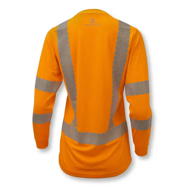 Radians ST21W Class 3 High Visibility Women's Long Sleeve Safety T-Shirt with Max-Dri™