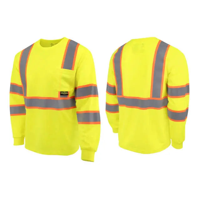 Radians ST41-3 Class 3 Mesh Long Sleeve T-Shirt with Contrast Trim