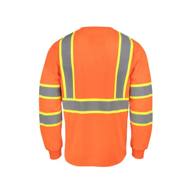 Radians ST41-3 Class 3 Mesh Long Sleeve T-Shirt with Contrast Trim
