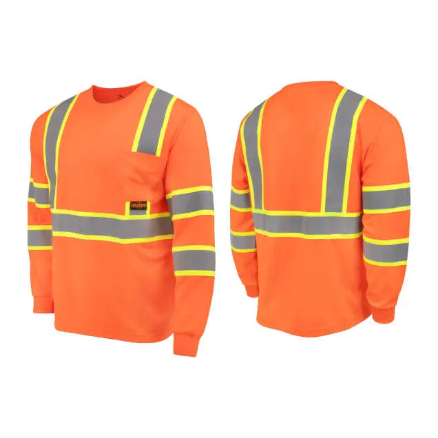 Radians ST41-3 Class 3 Mesh Long Sleeve T-Shirt with Contrast Trim
