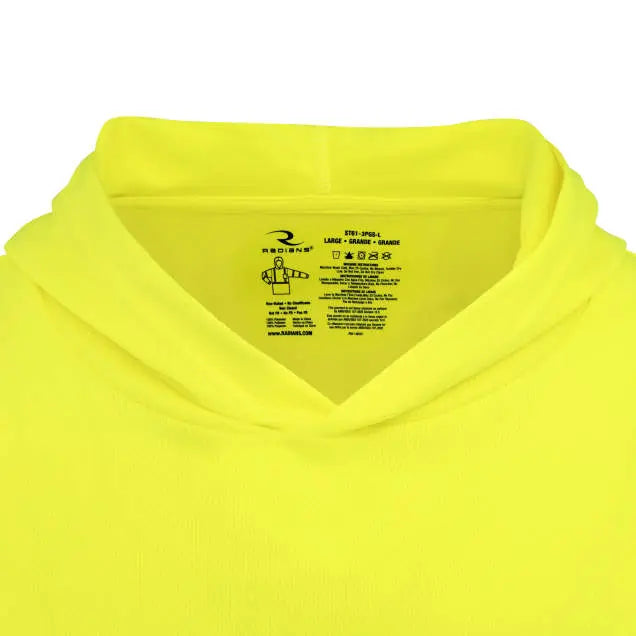 Radians ST61-3 Hooded Type R Class 3 Mesh Long Sleeve T-Shirt w/ UV Protection