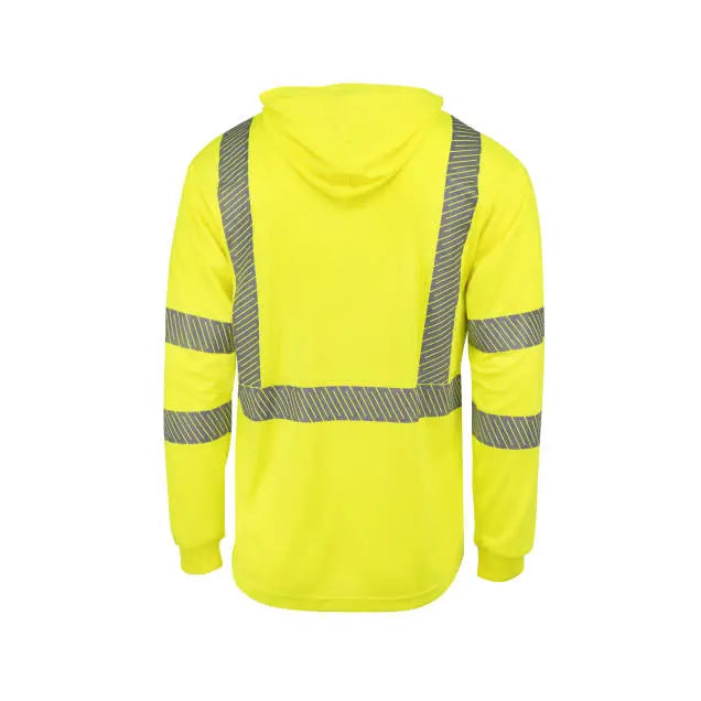 Radians ST61-3 Hooded Type R Class 3 Mesh Long Sleeve T-Shirt w/ UV Protection