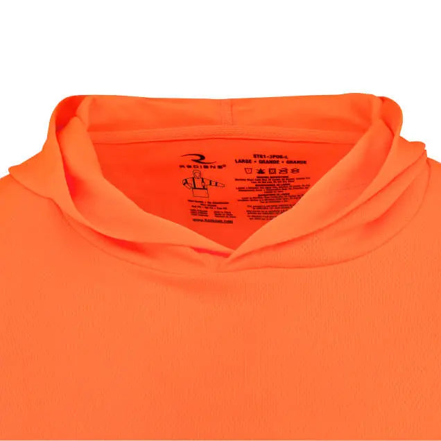 Radians ST61-3 Hooded Type R Class 3 Mesh Long Sleeve T-Shirt w/ UV Protection