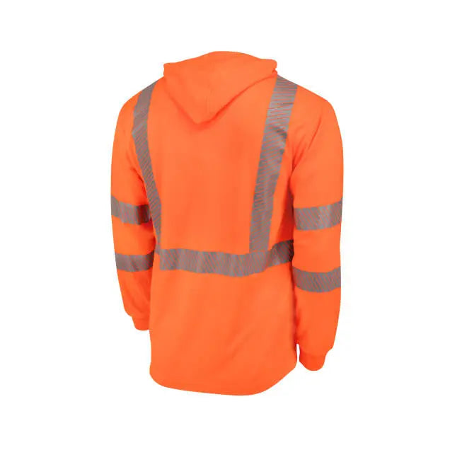 Radians ST61-3 Hooded Type R Class 3 Mesh Long Sleeve T-Shirt w/ UV Protection