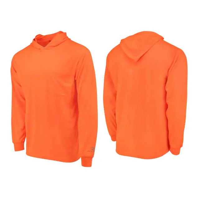 Radians ST61-N Hooded Non Rated Mesh Long Sleeve T-Shirt w/ UV Protection