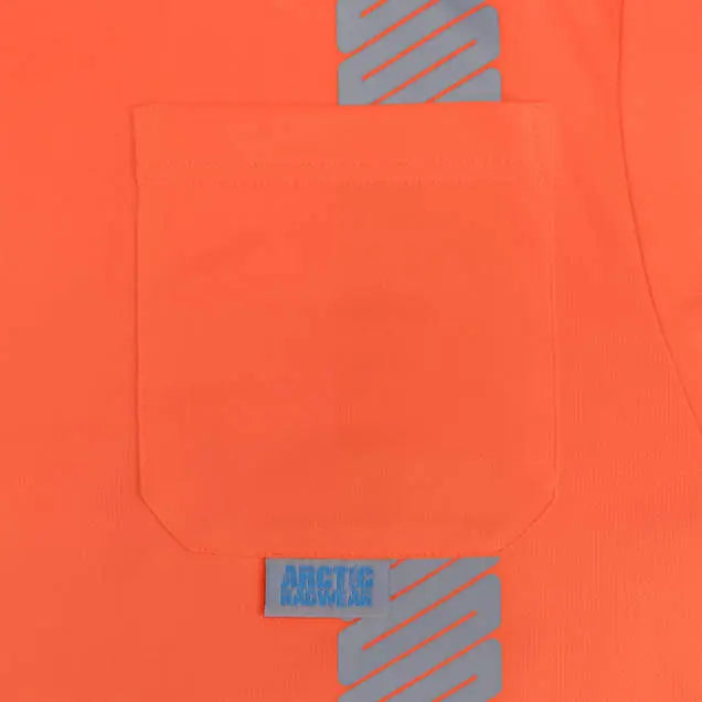 Radians ST631B Class 3 UPF 40 Color Block Long Sleeve T-Shirt with Hood