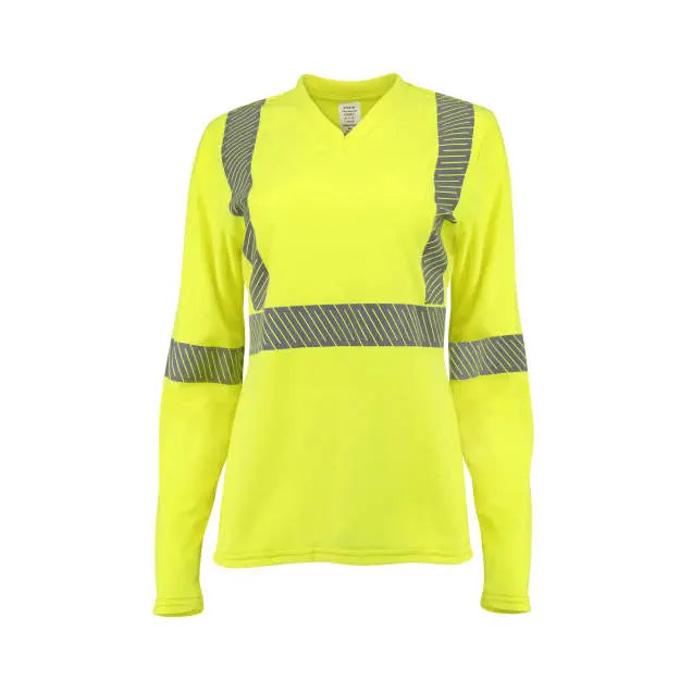 Radians ST921W 7.75 oz Women's Long Sleeve FR T-shirt with Class 3 Segmented Reflective Tape