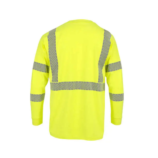 Radians ST921 7.75 oz Class 3 Long Sleeve FR T-shirt with Segmented Reflective Tape