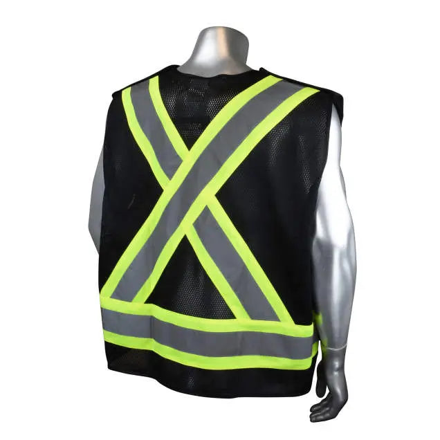 Radians SV020X-1 Heavy Duty 7-Pocket Tear Away Cruiser Vest X-Back
