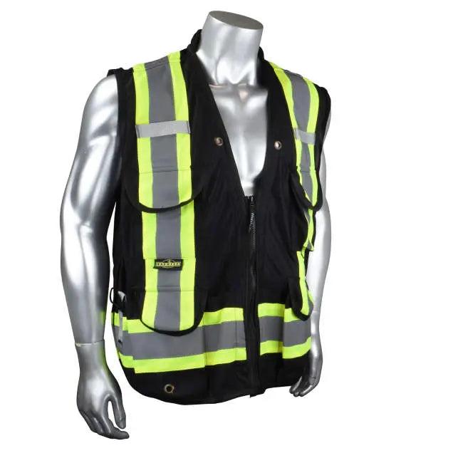 Radians SV030X-1 Heavy Duty 12-Pocket Cruiser Vest with Back Pouch X-Back