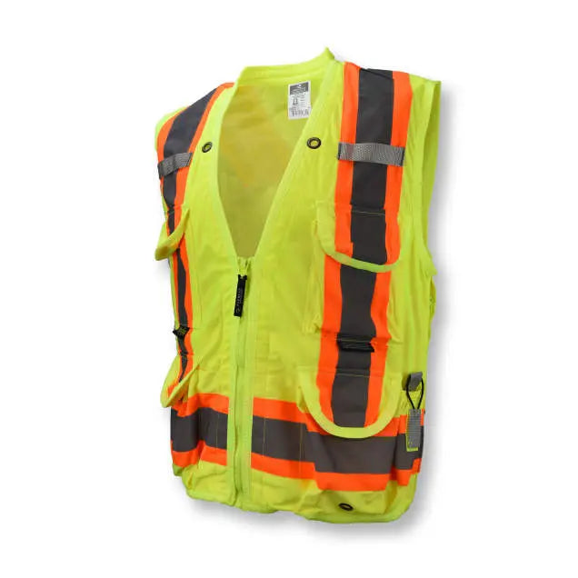 Radians SV030X-2 Heavy Duty 10-Pocket Cruiser Vest with Back Pouch X-Back