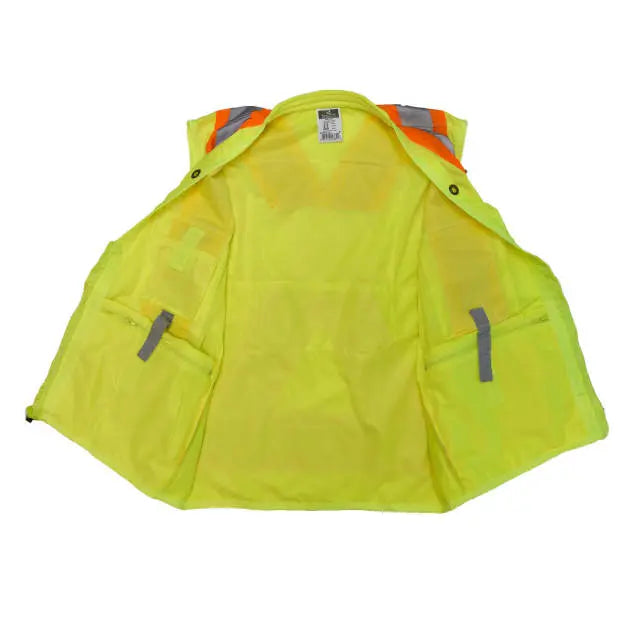 Radians SV030X-2 Heavy Duty 10-Pocket Cruiser Vest with Back Pouch X-Back