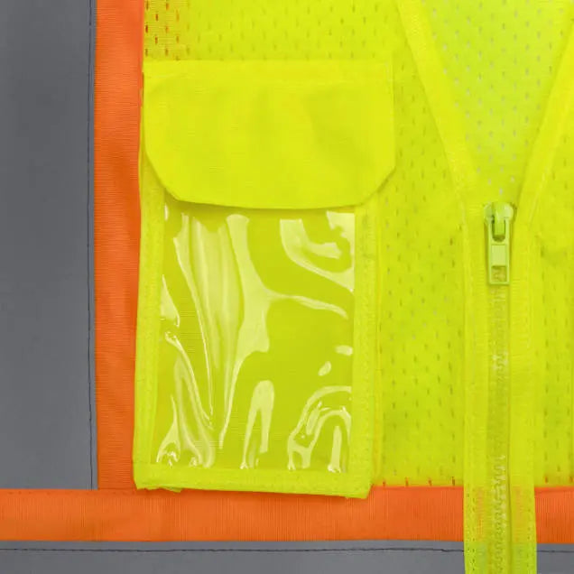 Radians SV232 Class 2 Mesh Surveyor Vest with Side Seam Zippers and Two-Tone Tape