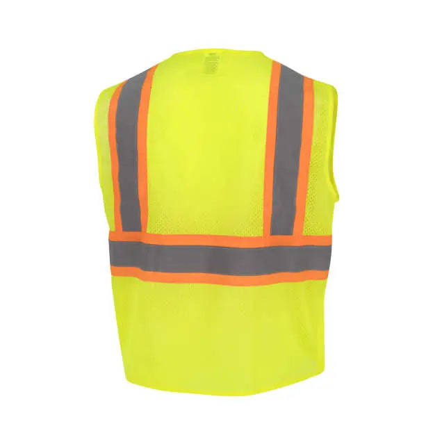 Radians SV232 Class 2 Mesh Surveyor Vest with Side Seam Zippers and Two-Tone Tape