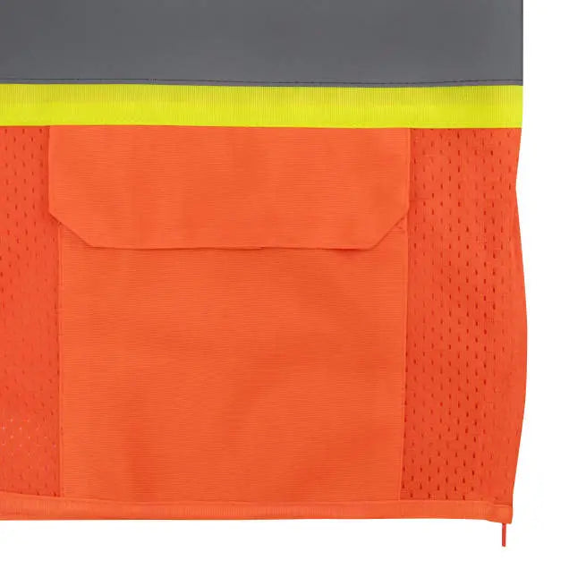 Radians SV232 Class 2 Mesh Surveyor Vest with Side Seam Zippers and Two-Tone Tape