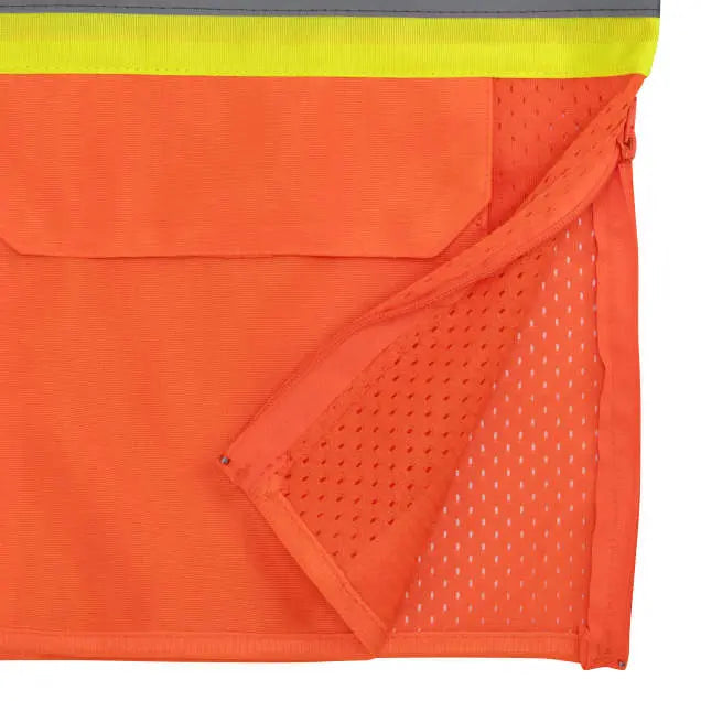 Radians SV232 Class 2 Mesh Surveyor Vest with Side Seam Zippers and Two-Tone Tape