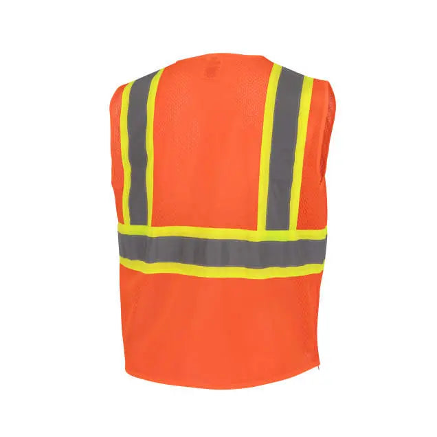 Radians SV232 Class 2 Mesh Surveyor Vest with Side Seam Zippers and Two-Tone Tape