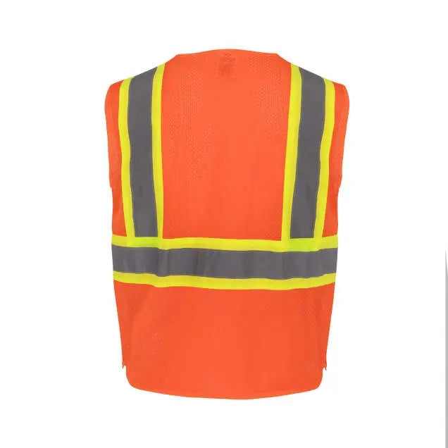 Radians SV232 Class 2 Mesh Surveyor Vest with Side Seam Zippers and Two-Tone Tape