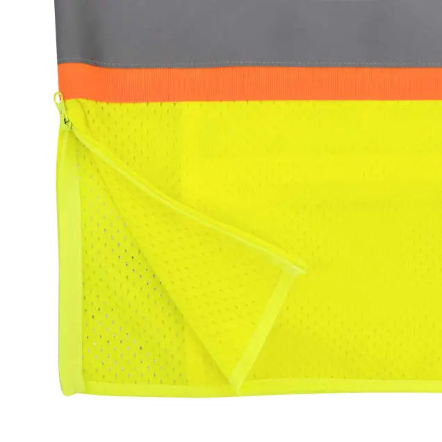 Radians SV232-3 Two Tone Surveyor Type R Class 3 Mesh Safety Vest with Dual Side Zippers