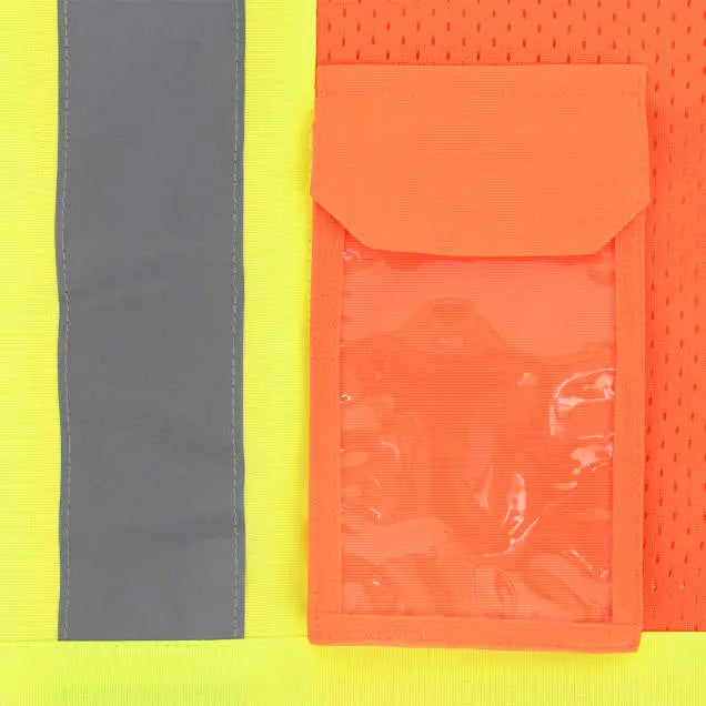 Radians SV232-3 Two Tone Surveyor Type R Class 3 Mesh Safety Vest with Dual Side Zippers