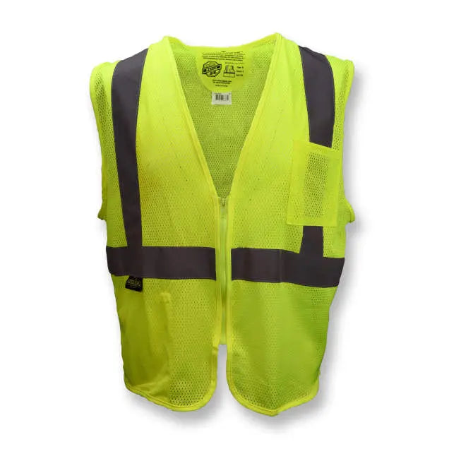 Radians SV25 Economy Class 2 Self-Extinguishing Safety Vest with Zipper