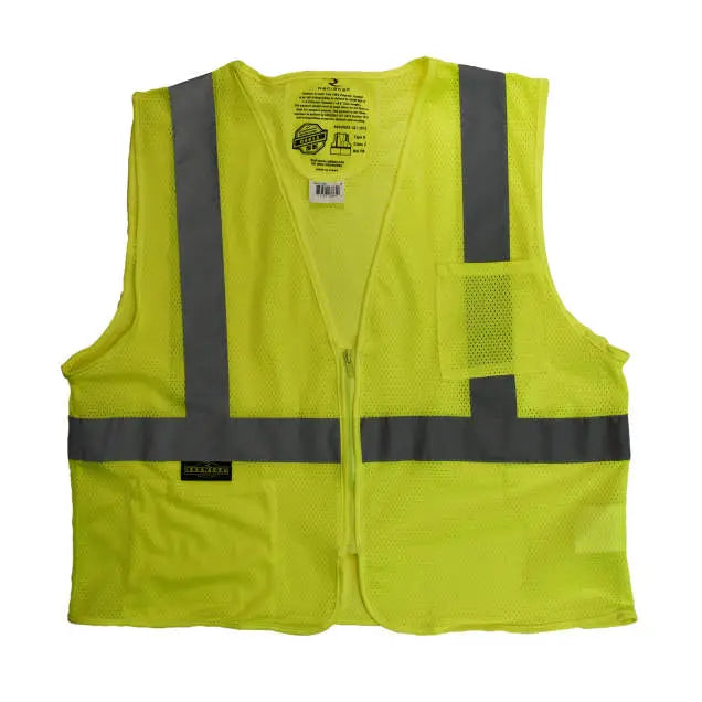 Radians SV25 Economy Class 2 Self-Extinguishing Safety Vest with Zipper