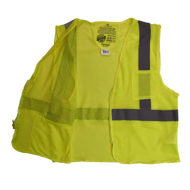 Radians SV25 Economy Class 2 Self-Extinguishing Safety Vest with Zipper