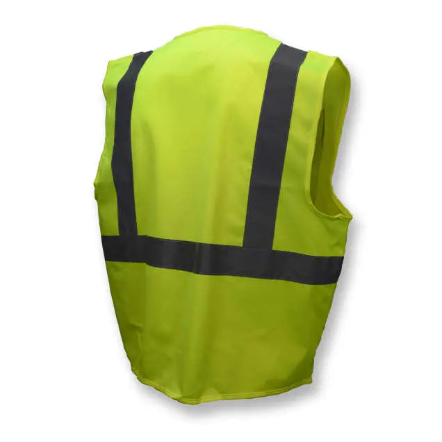 Radians SV2Z Economy Type R Class 2 Solid Safety Vest with Zipper